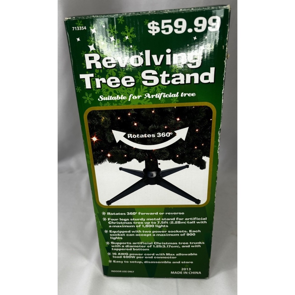 Rotating Christmas Tree Stand 360 Degree Revolving National Tree Company - Picture 2 of 9